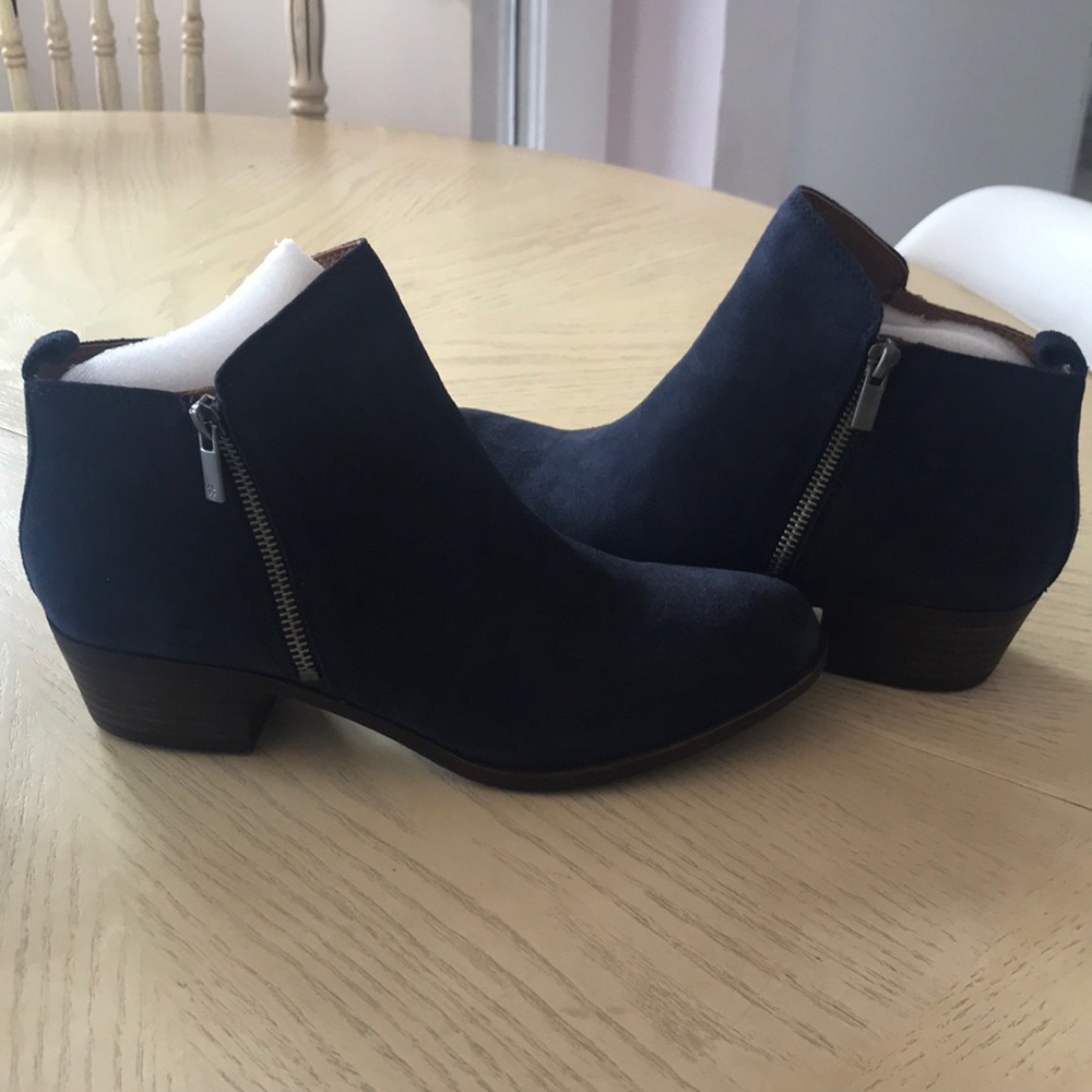 new Lucky brand basel suede zip bootie size 9.5